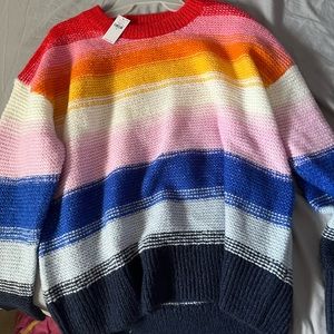 Rainbow Oversized wool sweater NWT